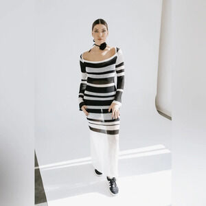 NWT-WHITE REEF COTTON KNIT MAXI DRESS/COVERUP - WHITE